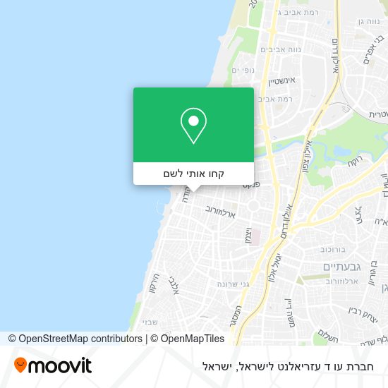 מפת חברת עו ד עזריאלנט לישראל