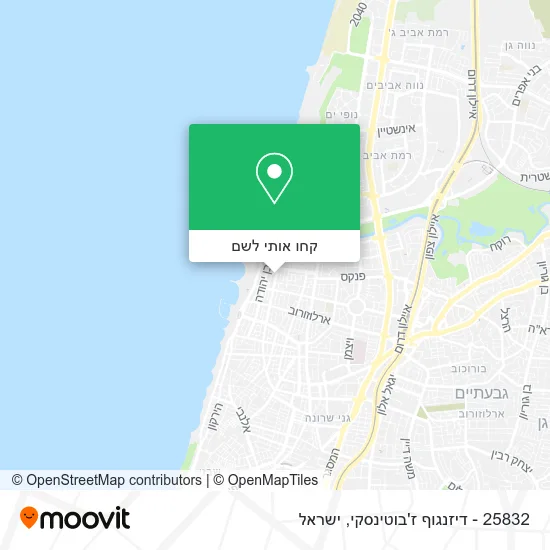 מפת 25832 - דיזנגוף ז'בוטינסקי