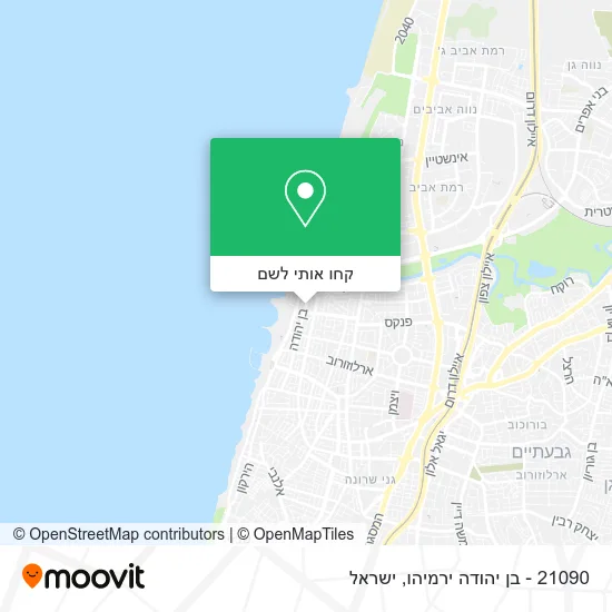 מפת 21090 - בן יהודה ירמיהו