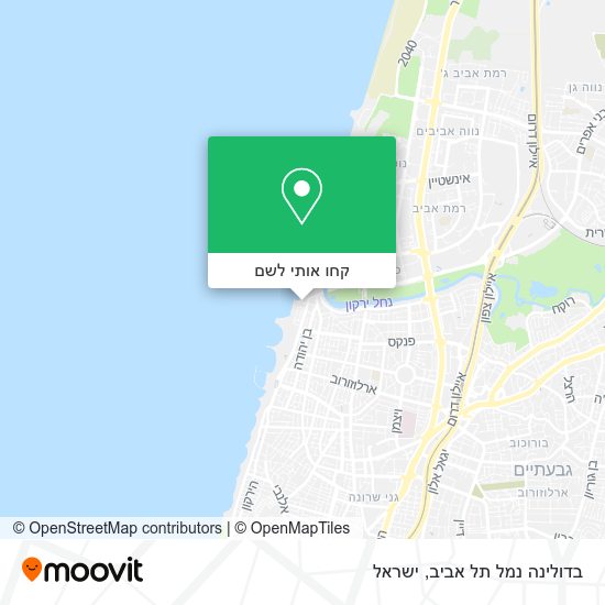 מפת בדולינה נמל תל אביב