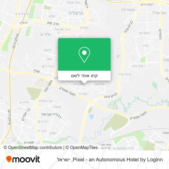 מפת Pixel - an Autonomous Hotel by Loginn