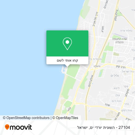 מפת 27104 - השונית יורדי ים