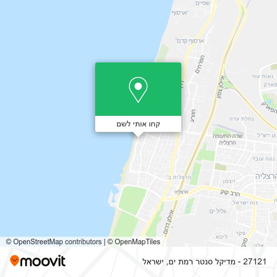 מפת 27121 - מדיקל סנטר רמת ים