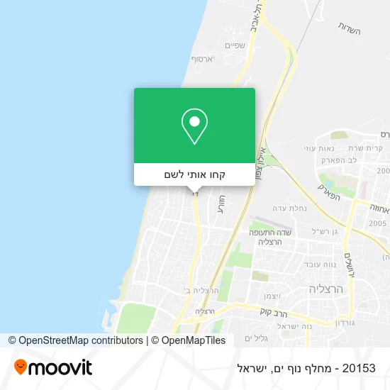 מפת 20153 - מחלף נוף ים