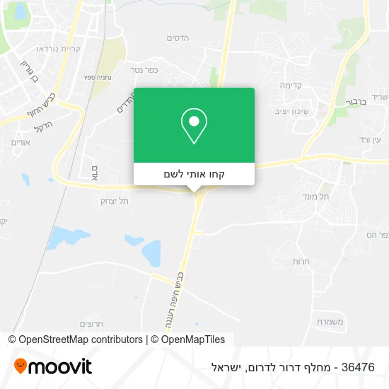 מפת 36476 - מחלף דרור לדרום