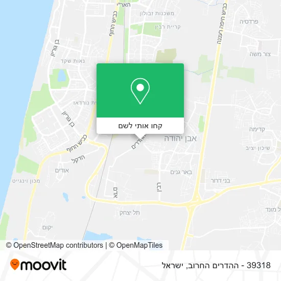 מפת 39318 - ההדרים החרוב