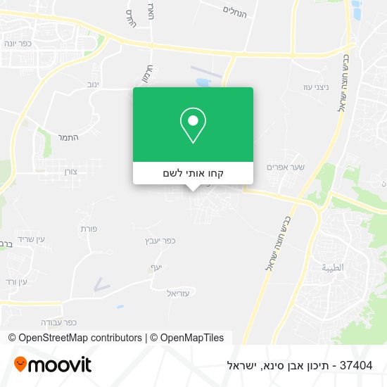 מפת 37404 - תיכון אבן סינא