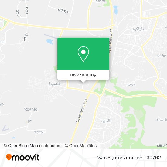מפת 30762 - שדרות הזיתים