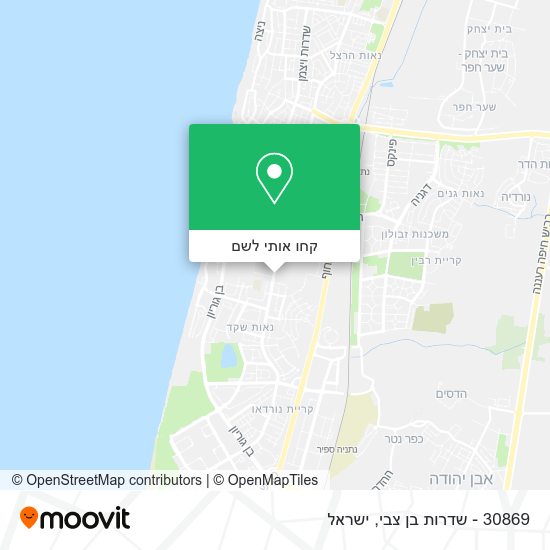 מפת 30869 - שדרות בן צבי
