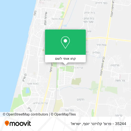 מפת 35244 - פרופ' קלויזנר יוסף
