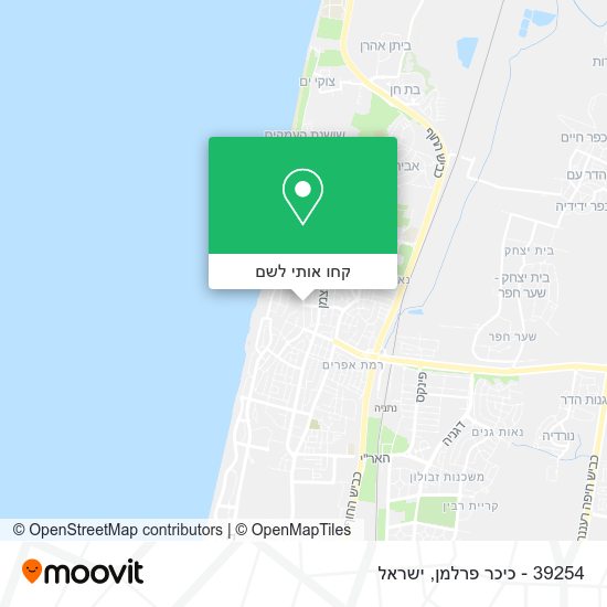 מפת 39254 - כיכר פרלמן