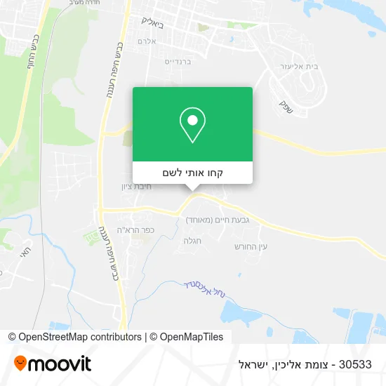 מפת 30533 - צומת אליכין
