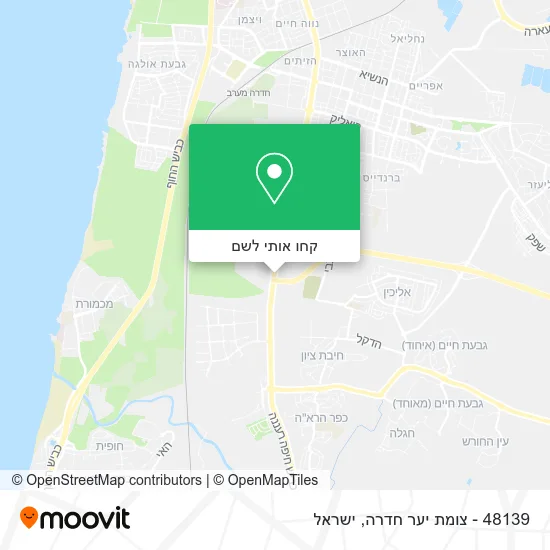 מפת 48139 - צומת יער חדרה