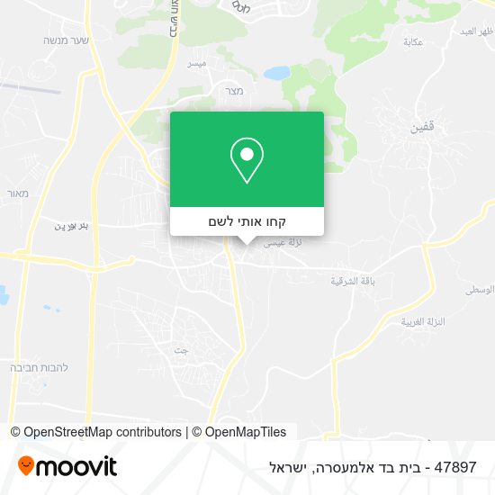 מפת 47897 - בית בד אלמעסרה