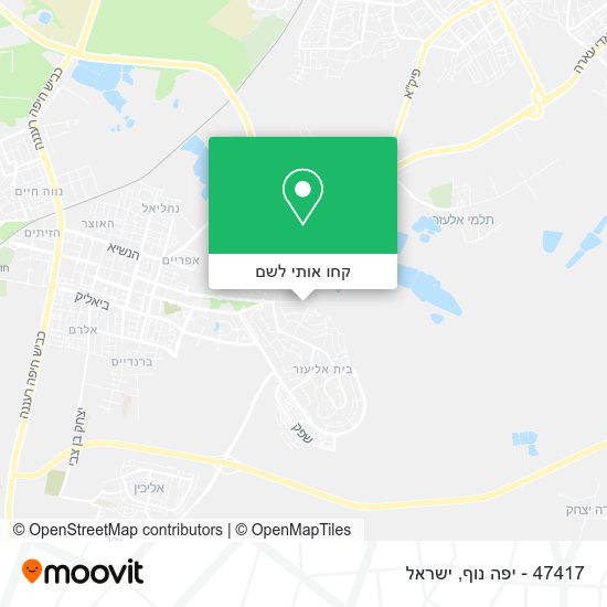 מפת 47417 - יפה נוף