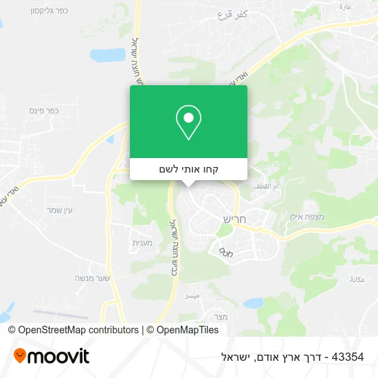 מפת 43354 - דרך ארץ אודם