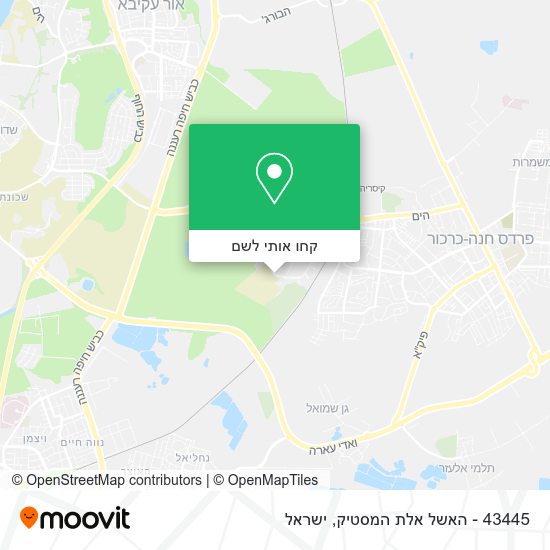 מפת 43445 - האשל אלת המסטיק