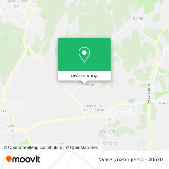 מפת 40570 - הרימון התאנה
