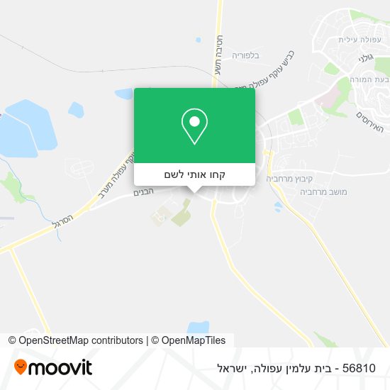 מפת 56810 - בית עלמין עפולה