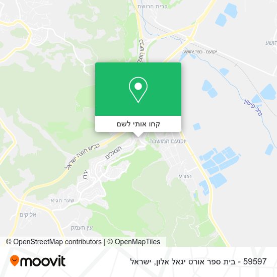 מפת 59597 - בית ספר אורט יגאל אלון