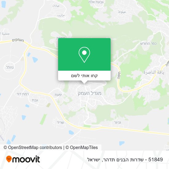 מפת 51849 - שדרות הבנים תדהר