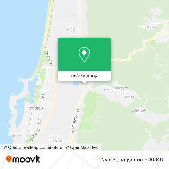 מפת 40848 - צומת עין הוד