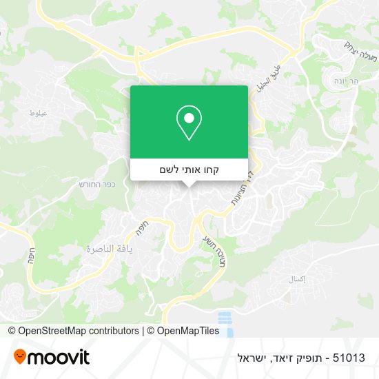 מפת 51013 - תופיק זיאד