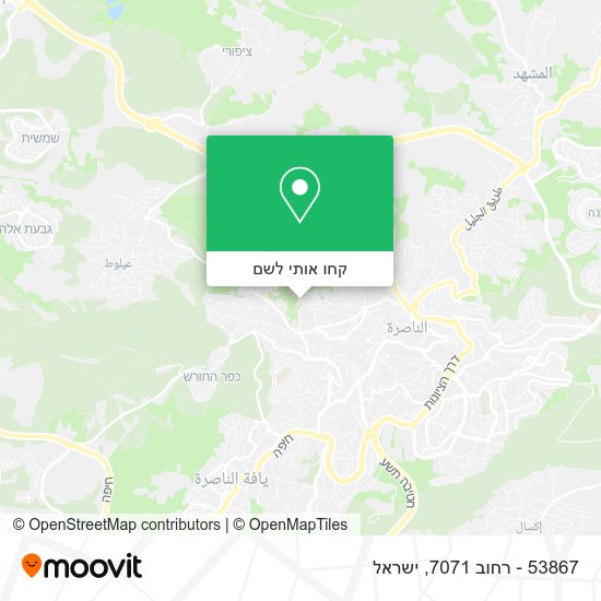 מפת 53867 - רחוב 7071