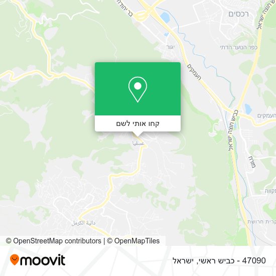 מפת 47090 - כביש ראשי