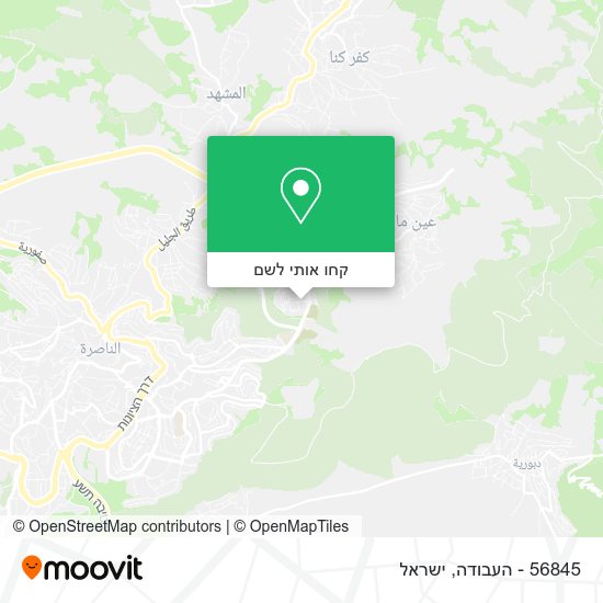 מפת 56845 - העבודה