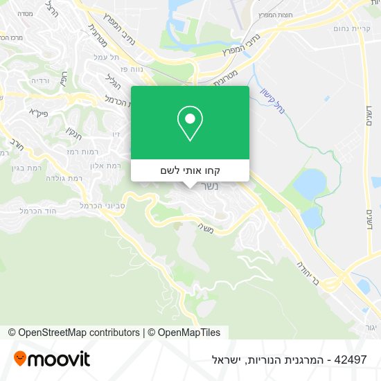 מפת 42497 - המרגנית הנוריות