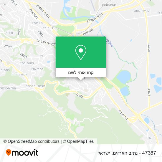 מפת 47387 - נתיב הארזים