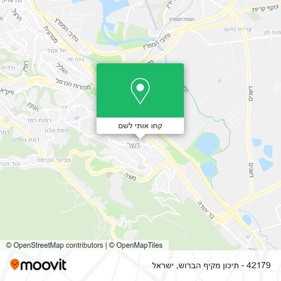 מפת 42179 - תיכון מקיף הברוש