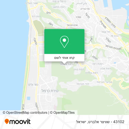 מפת 43102 - שוויצר אלברט