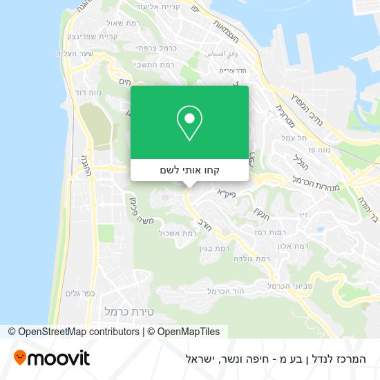 מפת המרכז לנדל ן בע מ - חיפה ונשר