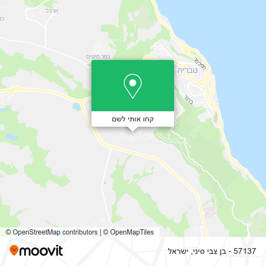 מפת 57137 - בן צבי סיני