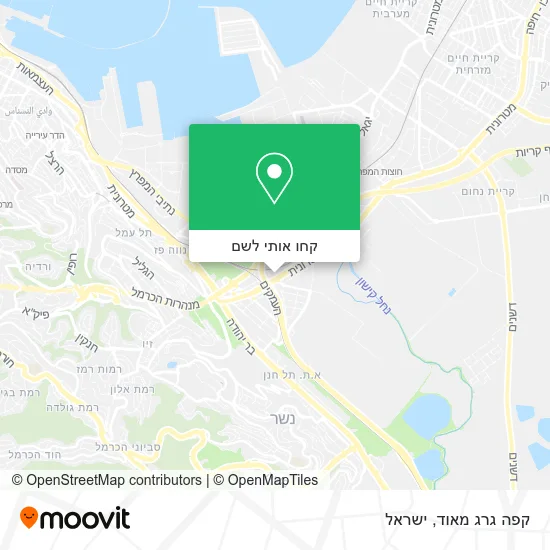 מפת קפה גרג מאוד