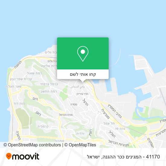 מפת 41170 - המגינים ככר ההגנה