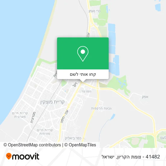 מפת 41482 - צומת הקריון