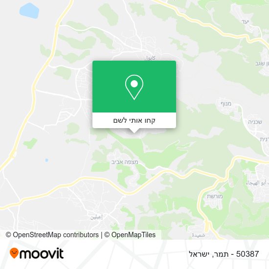 מפת 50387 - תמר