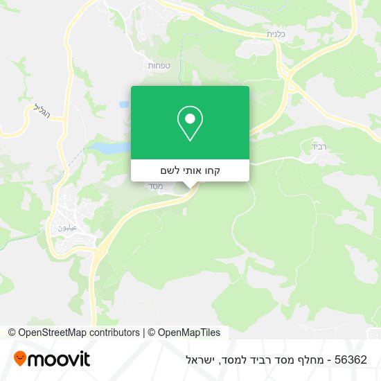 מפת 56362 - מחלף מסד רביד למסד