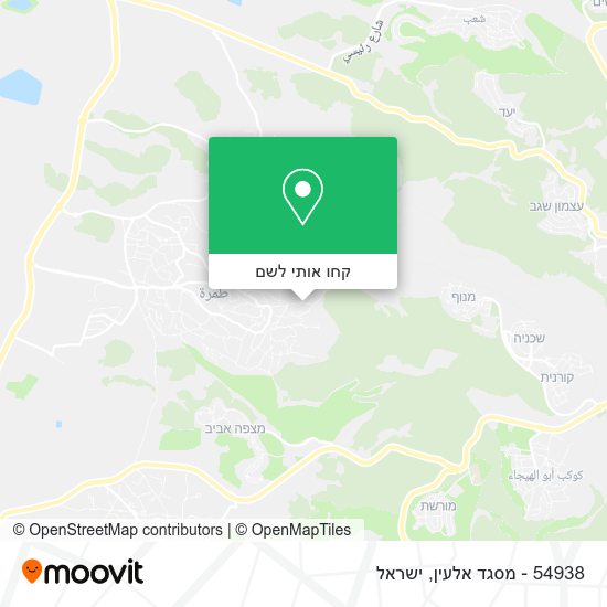 מפת 54938 - מסגד אלעין