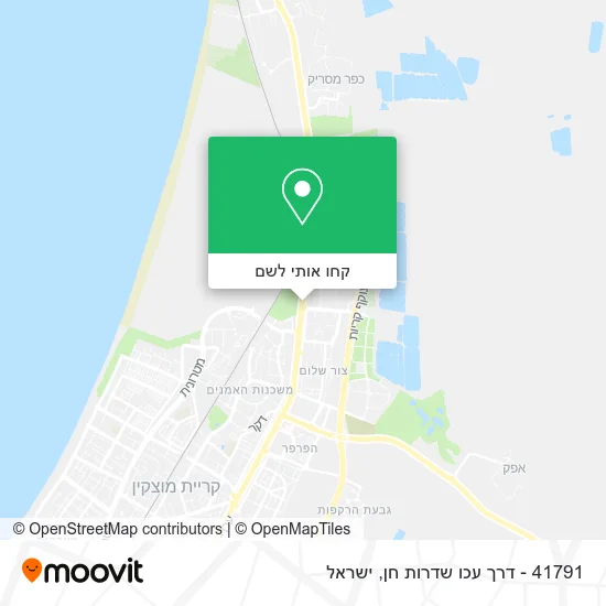 מפת 41791 - דרך עכו שדרות חן