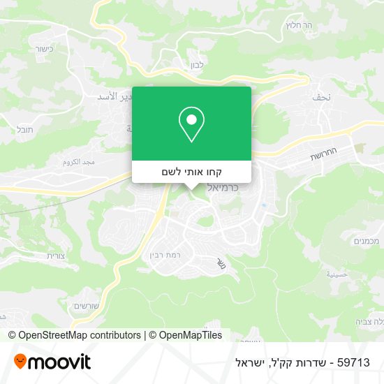 מפת 59713 - שדרות קק'ל