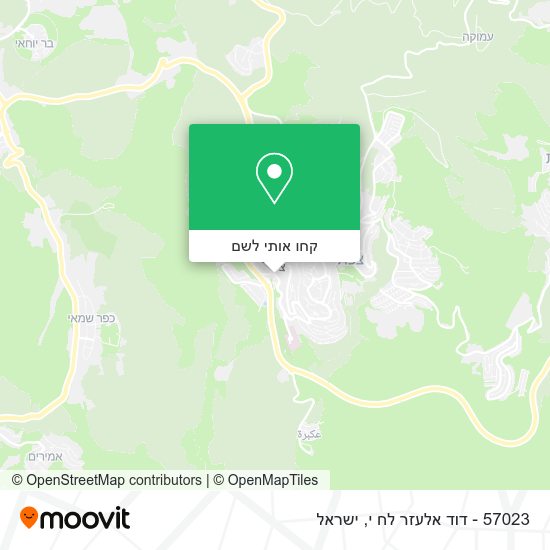 מפת 57023 - דוד אלעזר לח י