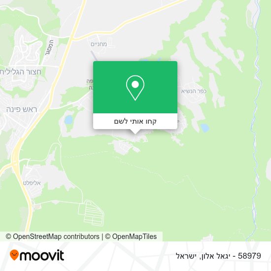 מפת 58979 - יגאל אלון