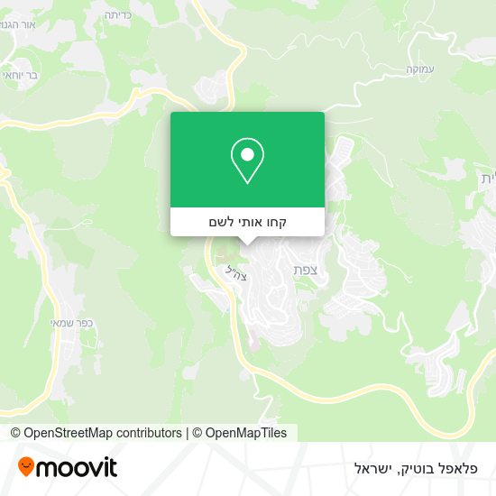 מפת פלאפל בוטיק