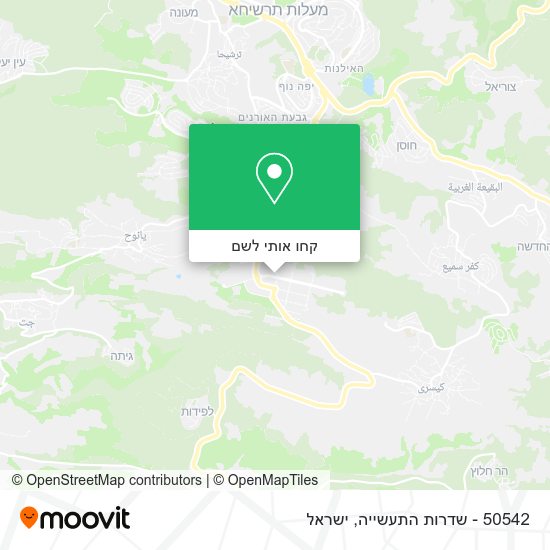 מפת 50542 - שדרות התעשייה