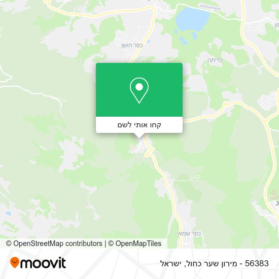 מפת 56383 - מירון שער כחול