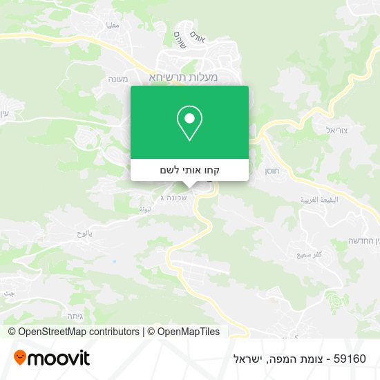 מפת 59160 - צומת המפה